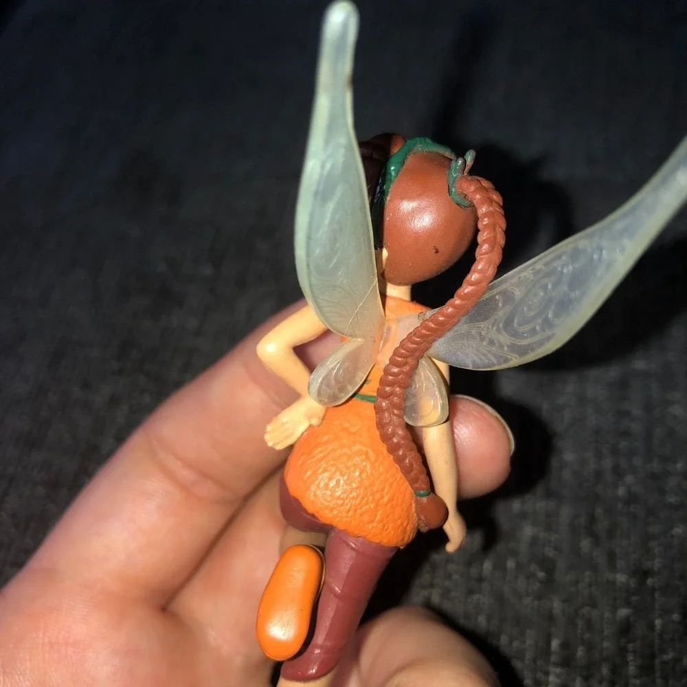 Disney Fawn Fairy Tinker Bell Friends PVC Figure Orange Brown Leaf Ladybug 3.25" - Picture 4 of 6